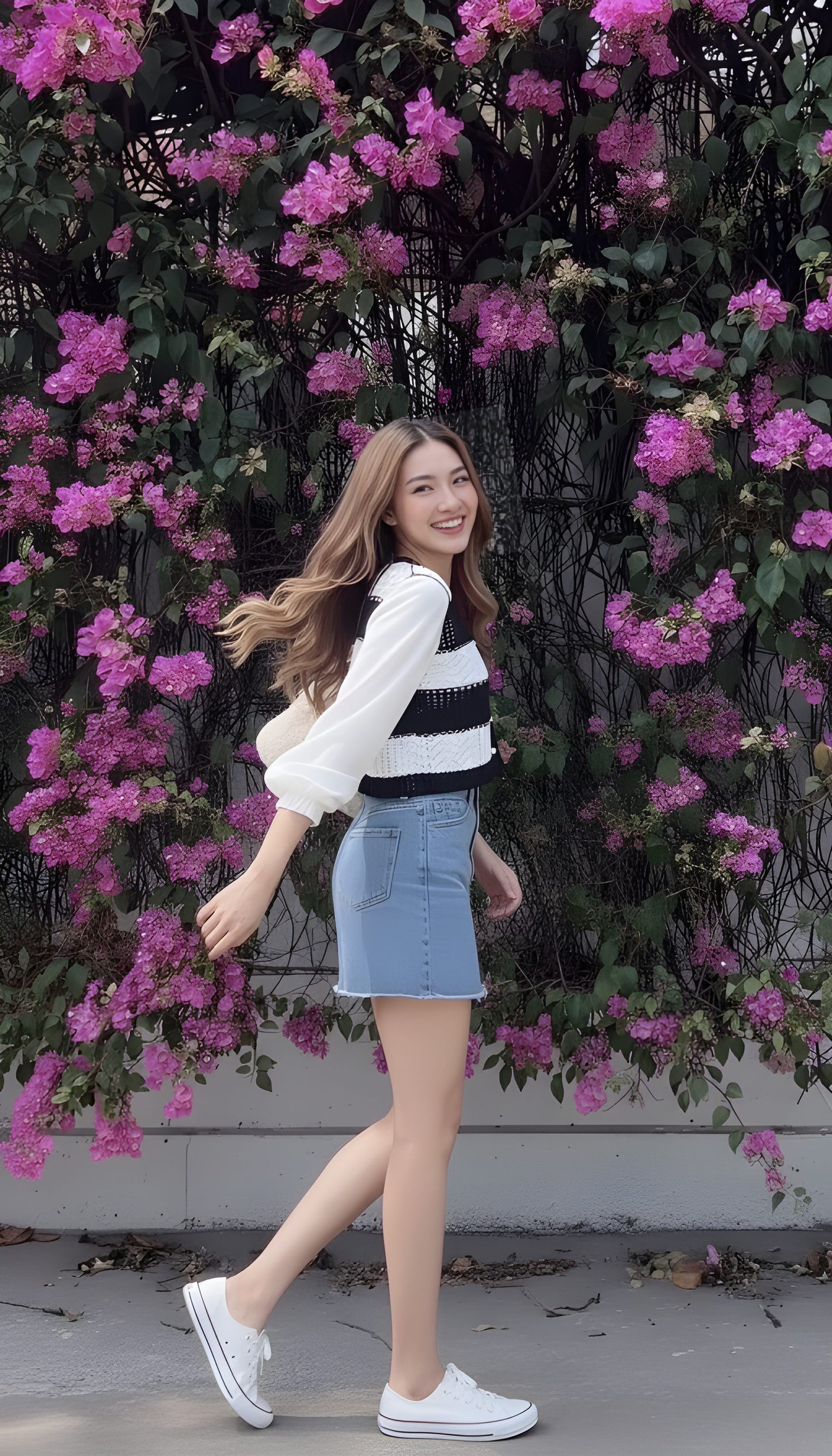 The 'Monochrome Mesh' Crocheted Cardigan Top