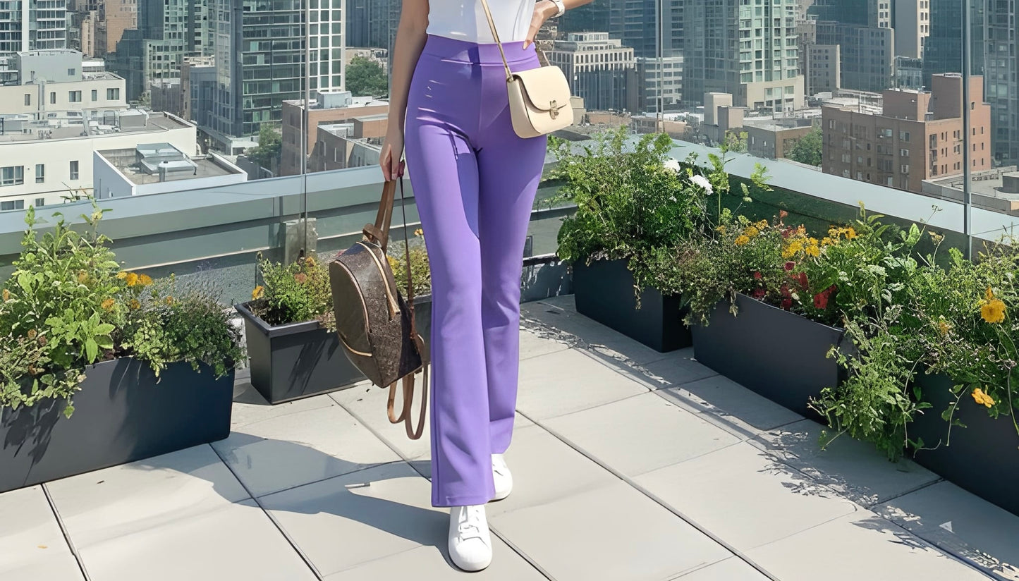 The "Lavender Dream" High-Waist Trousers