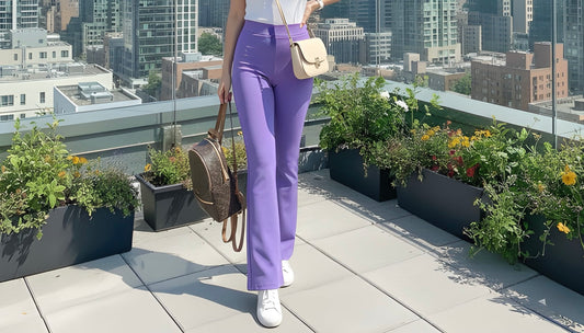The "Lavender Dream" High-Waist Trousers