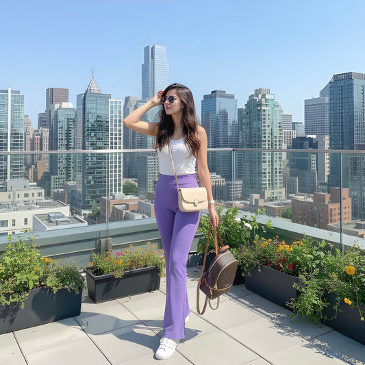 The "Lavender Dream" High-Waist Trousers